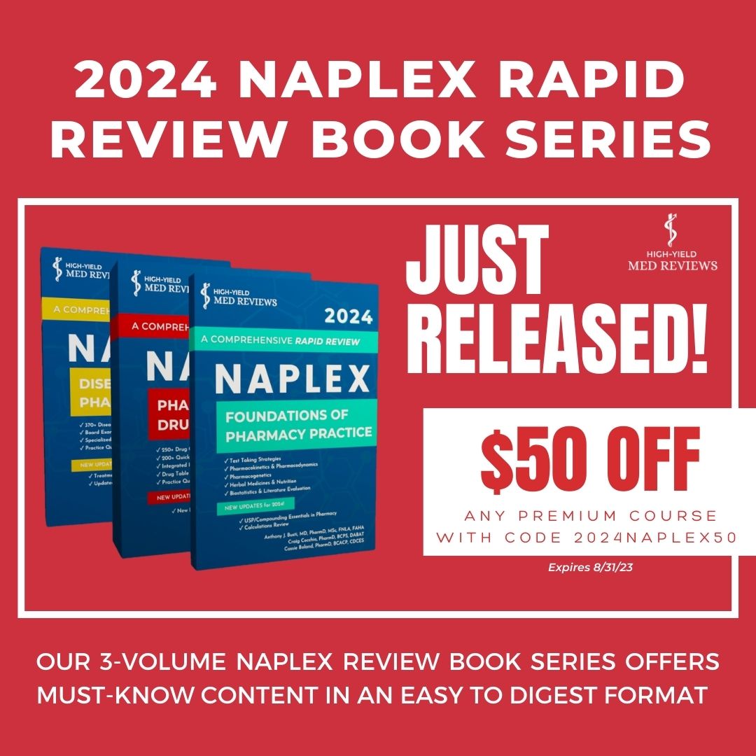 NAPLEX Exam Review Course NAPLEX Lectures, NAPLEX QBank, NAPLEX